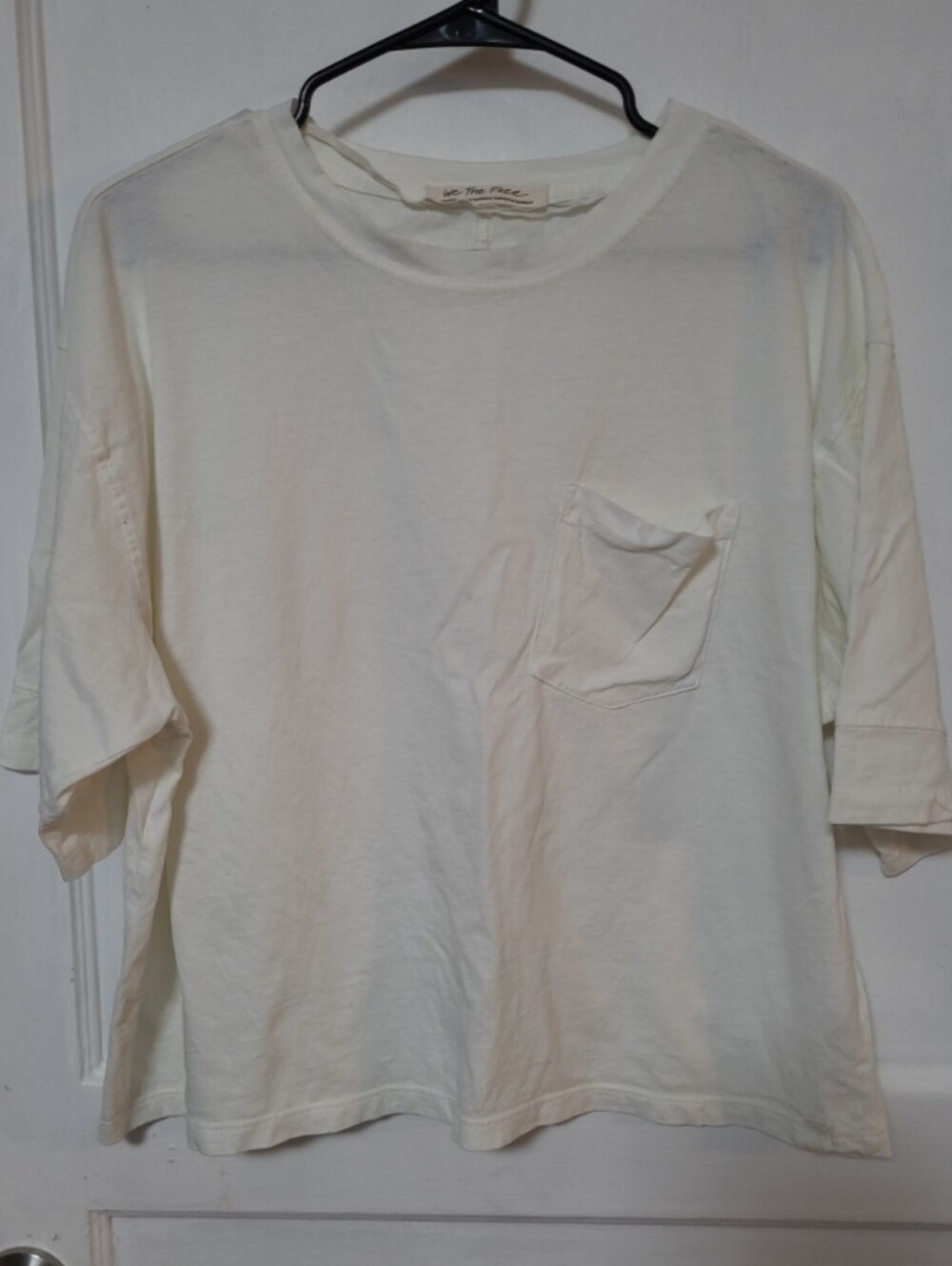 Free People We The Free Off White Crewneck Pocket Tee Medium